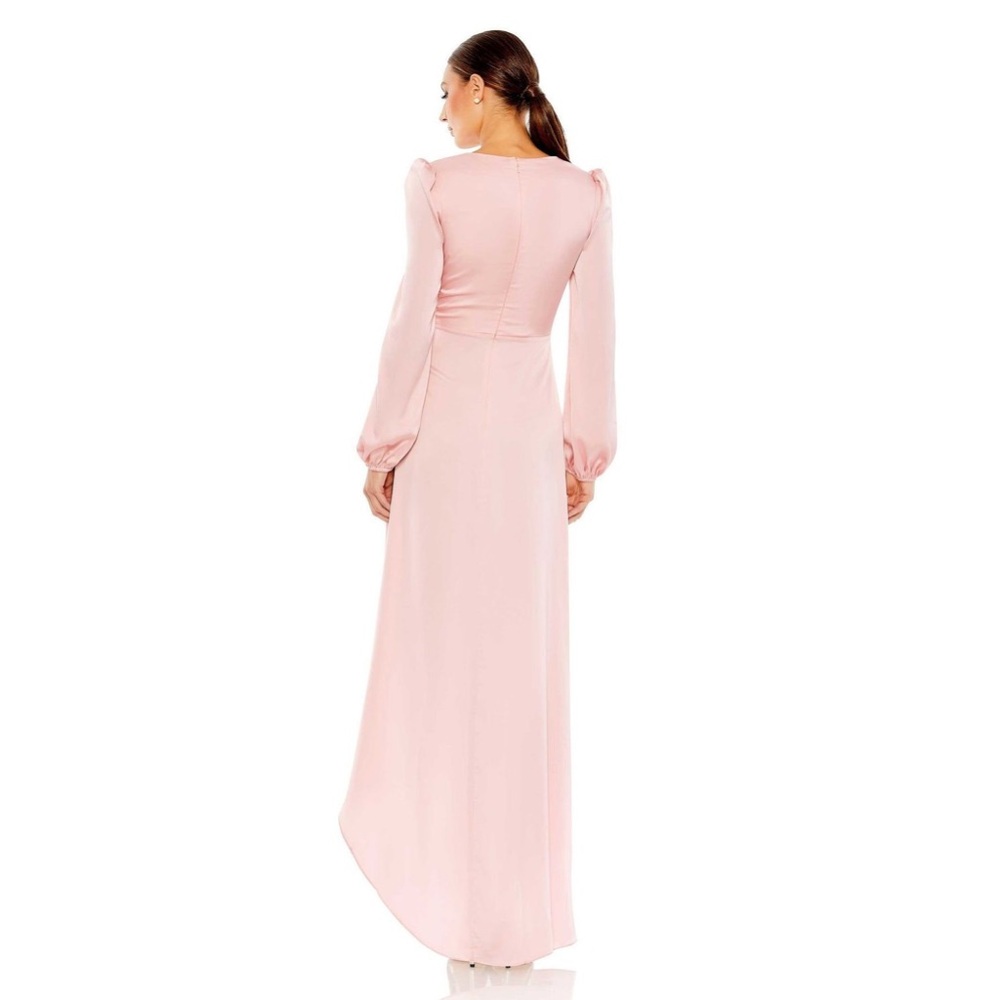 Ieena by Mac Duggal Ruched Bishop Sleeve Gown NEW - Picture 3 of 14
